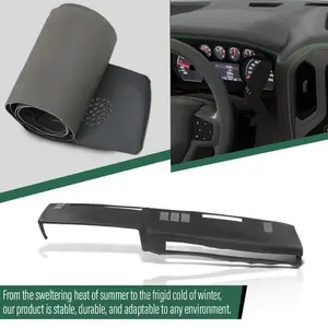 Soft TPE Dash Cover Black Fit For 81-91 Chevrolet GMC C/K/R/V Truck/SUV Pickup