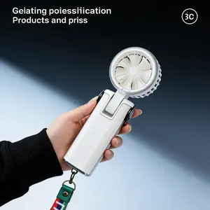 2026 World Cup Tailgate Fan: 13000RPM Ice-Cool Turbo Ventilador with 199 Speeds, 4-Color RGB Lights & 3H Battery - Clear Mechanics Design