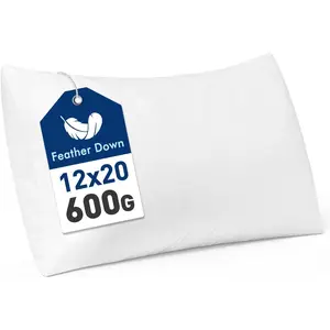 and Down 12x20 Throw Pillow Insert Soft  Throw Pillow Double-Layer  Fabric for Sofa Bed Couch Prevents  Leakage