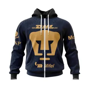 LIGA MX Pumas UNAM Away Kits Hoodie Zip