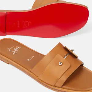 Christian Louboutin Chambelimule leather slides Size 37.5