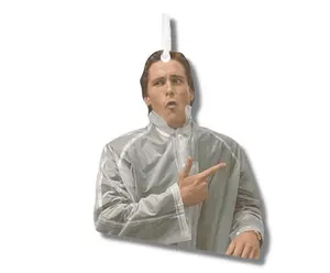 Patrick Bateman Face Car Air Freshener Ornament Gag Gift