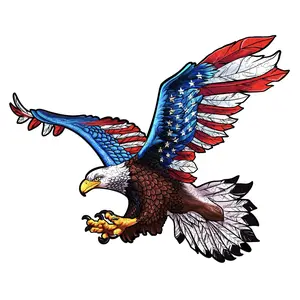 Free Eagle Wooden Jigsaw Puzzle for Adults and Kids, Unique Shape Animal Wood Puzzles  Challenging Puzzle Family Game Gifts for Parents Grandparents Brainstorm