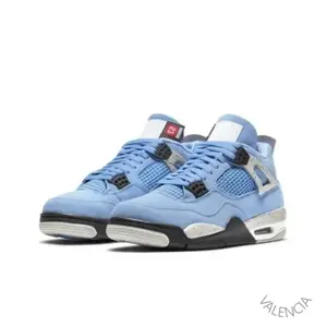 Retro college blue and silver casual sports versatile durable and comfortable basketball shoes