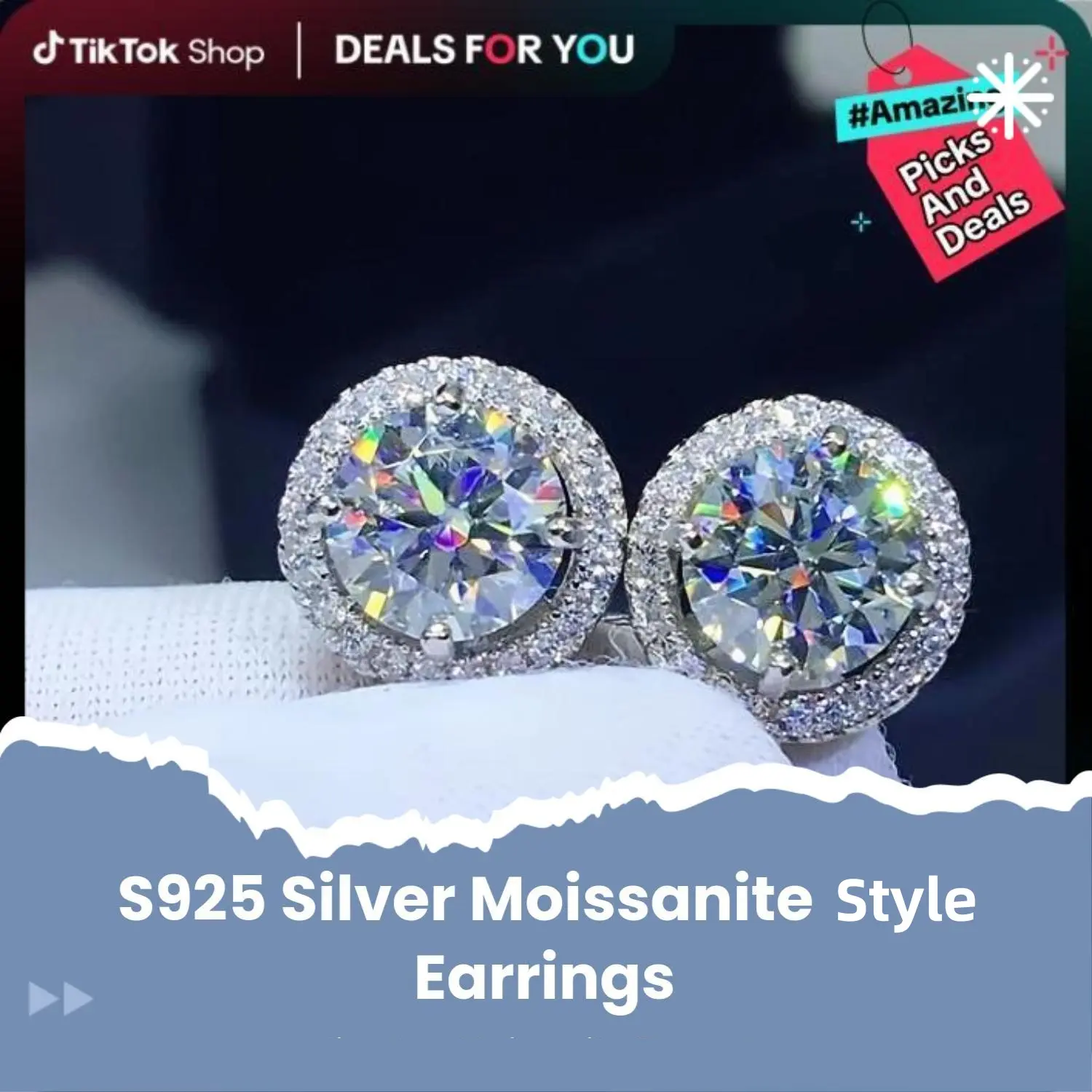 2026 Must-Have New Arrivals | S925 Silver Premium  Stud Earrings 0.3/0.5/1/2ct | Gender Neutral | Authenticity Certificate | Timeless Elegant Gift for Men & Women | Black Friday Gift Elevate Your Style