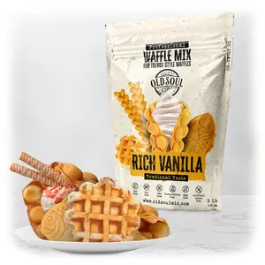OLDSOUL Trendy Waffle Mix | Natural Ingredients | Easy Preparation | Reach Vanilla Flavor