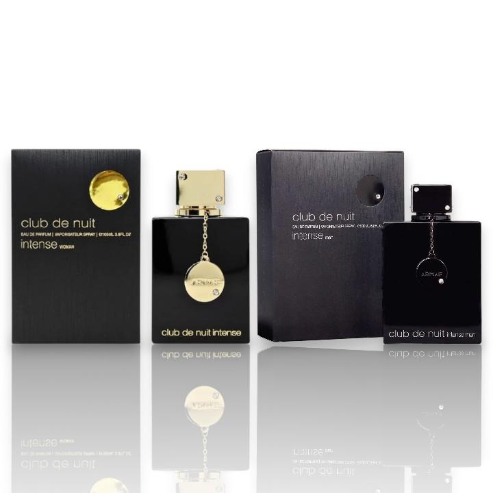 Armaf Perfumes | Club De Nuit Intense Women + Club De Nuit Intense Men | 2 - Piece Fragrance Set | 3.4 oz Per Bottle