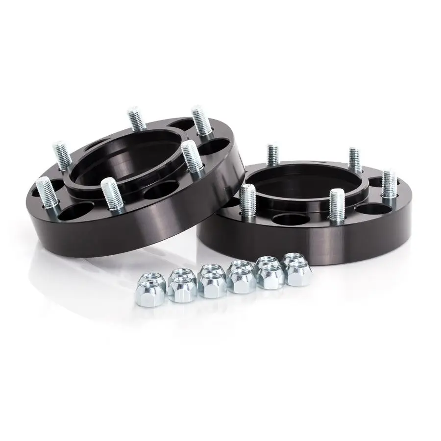 Spidertrax 1.25" Thick Aluminum Wheel Spacers - Automotive Fasteners for 4Runner (1996-2024), 2 or 4 Count Option, 12 or 24 Lug Nuts Compatible, Thread Locker Ready, Easy Bolt-On Install, Aggressive Look, Larger Tires Fit