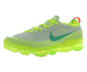 Nike Air Vapormax 2023 Flyknit Mens Shoes Size 11, Color: Vast Grey/Emerald Rise/Volt