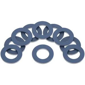 Aluminium Oil Drain Plug Washer Gaskets-U.S. Made 12mm Crush Washer-Oil Plug Gasket Leak Proof Sealing Washers Compatible With Toyota,Lexus,Scion Part# 90430-12031 (Pack of 10)