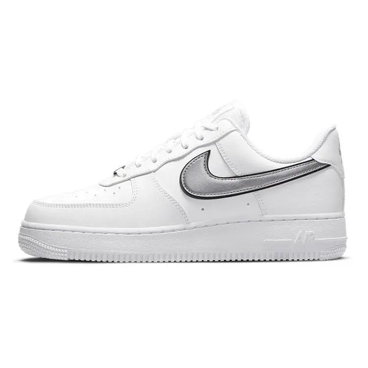 Wmns Air Force 1 '07 Essential 'White Metallic Silver'