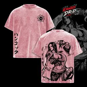 Boa Hancock - One Piece Shirt - Vintage Washed Oversized Graphic T-Shirt, Anime Graphic Tee Design, Unisex Apparel, Classic Soft Clothes, Retro Manga Art Print, 90s Acid Wash Collector Edition, Comfortable Oversized Fit, Gift For Anime Fans