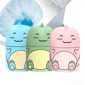 3PCS Cute Dinosaur Toilet Tank Cleaner – Automatic Toilet Bowl Cleaning Bottle with Ocean, Jasmine & Peach Fragrance, Long-Lasting Freshness & Odor Removal