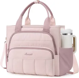 LOVEVOOK Lunch Box for Women, Large for Work & Picnic,Wide Opening Soft Cooler Bag with Large Cup Holder, 13L&18L
