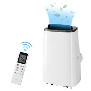 14000 BTU Portable Air Conditioner | Cools 750 Sq.Ft Fast | No-Install AC Renter Friendly with Window Kit Too Hot in the Living Room?  14000 BTU Portable AC | 3-in-1 Cooler & Dehumidifier | No Drilling Required