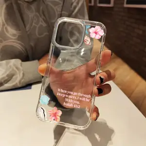 [Christian Phone Case] Christian Phone Case |   Clear Ocean Aesthetic, Suitable for Various iPhone Models, Perfect as a Gift for Women and Girls Cover Protection Protective Shockproof Protector Cellphone Casing Smartphone