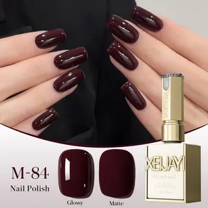 1PC 15ML No. 84 Nail gel new wine red cherry red autumn and winter white high saturation firm lasting nail art design DIY salon gel Polish Manicure