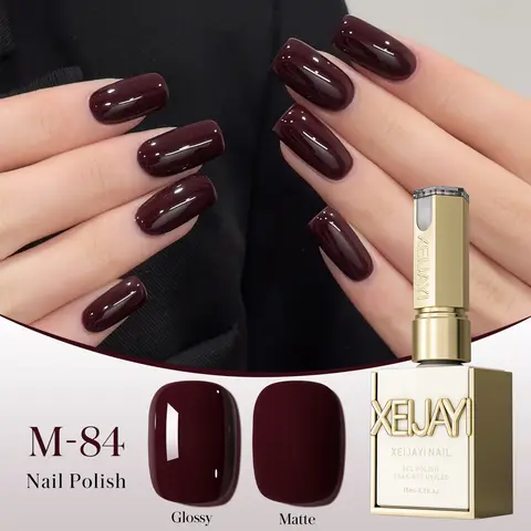 XEIJAYI M084 Long Lasting Gel Polish Set, 1PC 15ML TPO-HEMA-Free UV Nail Gel Adhesive for Gradient Manicure, LED-Compatible DIY Middle Nail Care Supplies