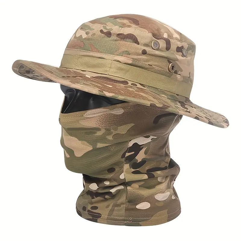 Stay Cool & Protected: Camouflage Boonie Hat - Perfect for Outdoor Sports Adventures!  Army Helmet