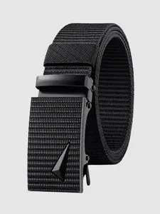Men's Convenient No-Hole Automatic Buckle Casual Outdoor Belt, Urban Outdoor Look, New Street Style Daily Wear Suitable for All Seasons Business Look, Casual Dress Belt