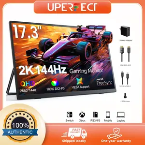 UPERFECT 17.3 inches  2K/4K Portable Gaming Monitor  Supports ROG Ally Games and Steam  Equipped with a smart stand  Easy to carry  [Local Shipping]