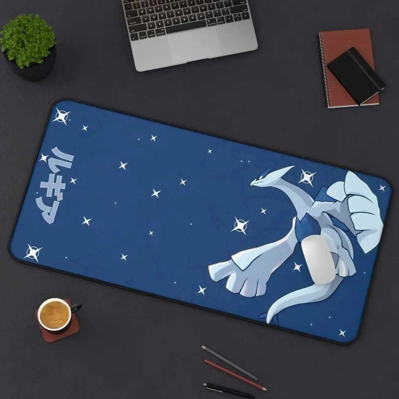 Lugia Umbreon Gaming Desk Mat - Christmas Birthday Gift Idea - Anime Mousepad - Official Size Desk Mat