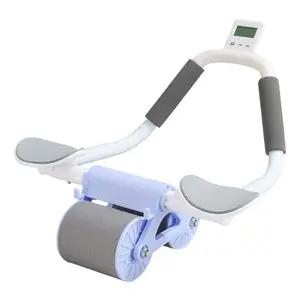 Automatic Rebound Ab Roller Wheel with Elbow Support, Home Workout Equipment for Abs & Core Training