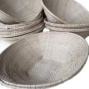 African Basket / Panier - Natural Woven Design, Versatile Storage Container, Ideal for Home or Office Use