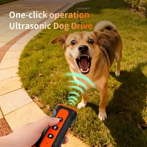 Professional Ultrasonic Dog Training Device with LED Flashlight, 50 Feet Range, Rechargeable, Best-Selling Item