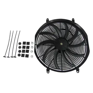 Alloyworks STRENGTHEN COOLING 16" 12v Slim Thin Fan Push Pull Radiator Cooling Electric Radiator Fan USA-120W