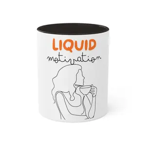 Liquid Motivation, Sip & Smile Mug Collection, 11oz Ceramic Drinkware