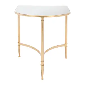 Safavieh Nevin Mirror Top Goldtone Accent Table
