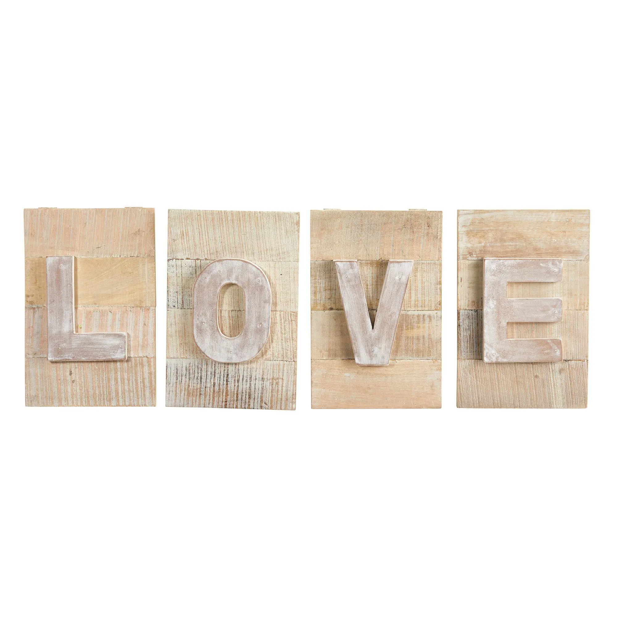 40in Artistic Grunge Letter "LOVE" Natural Wood Print, Rustic Farmhouse Wall Decoration, Living Room House Accent Piece
