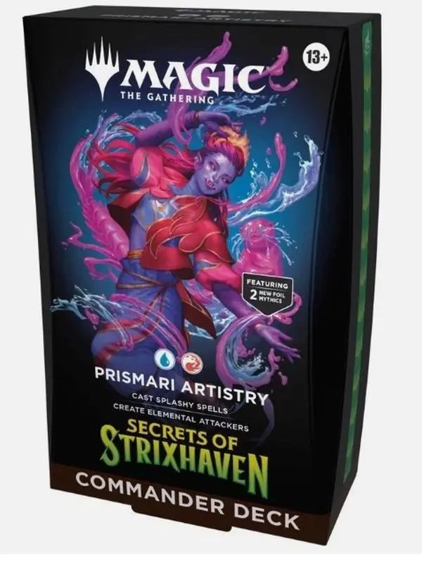Magic The Gathering Secrets Of Strixhaven Prismari Artistry Commander Deck