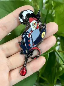 Blitz Portrait Enamel Pin | Helluva Boss Fan-made Merch