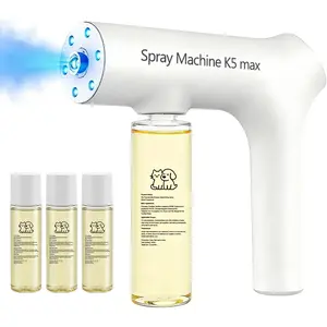 Blue Light Odor Eliminator Spray Gun Kit, Multi-Purpose Deodorizing Spray for Smoke, Toilet Odor, Pet Odor and Urine Odor, Helps Break Down Pet Urine, Bio-Enzyme Formula, Pet Friendly, Safe if Licked Cleaner