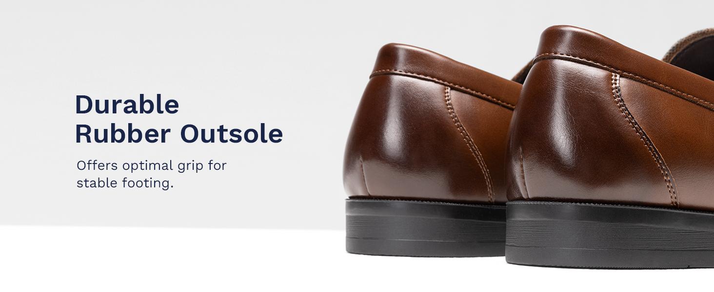 Bruno Marc Men's Metallic Slip-On Dress Loafers SpringStatements