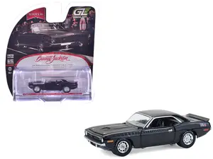 1970 Plymouth 'Cuda AAR Black with Gray Stripes "Barrett-Jackson" Series 16 1/64 Diecast Model Cars by Greenlight