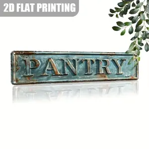 Vintage Style Pantry Sign, Durable Rectangular Wall Hanging Decor, Wall Decor for Home & Porch, Home Decor, Room Decor