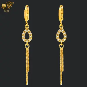 Women's 1 Pair Adjustable Long Tassel Crystal Drop Earrings, Shiny Oval Artificial Carving Rhinestone Dangles, Excellent Electroplating Color Costume Jewelry for Nigerian Weddings, All Seasons Gifts