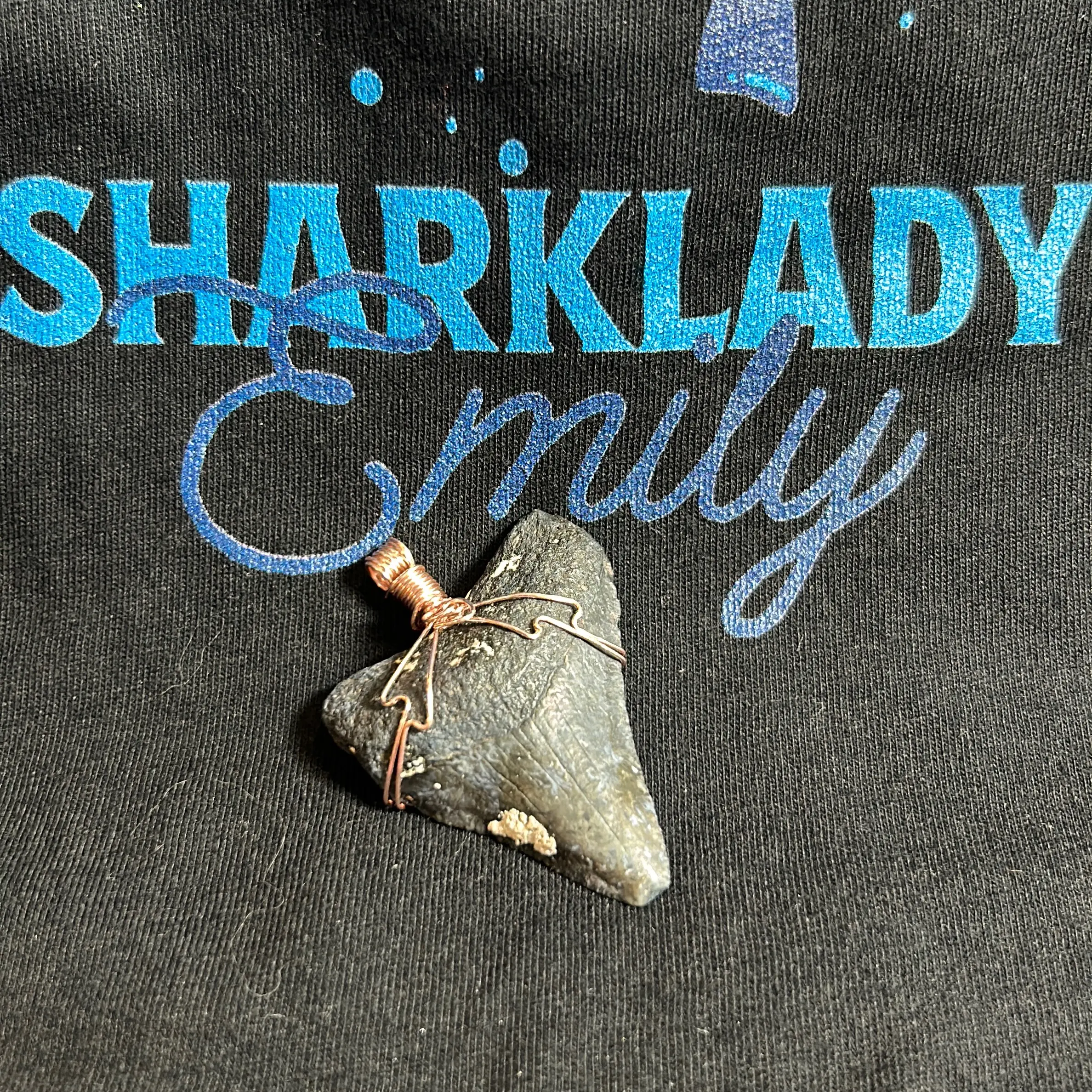 Megalodon shark tooth Pendant