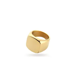 FOREVER GOLD SQUARE SIGNET RING