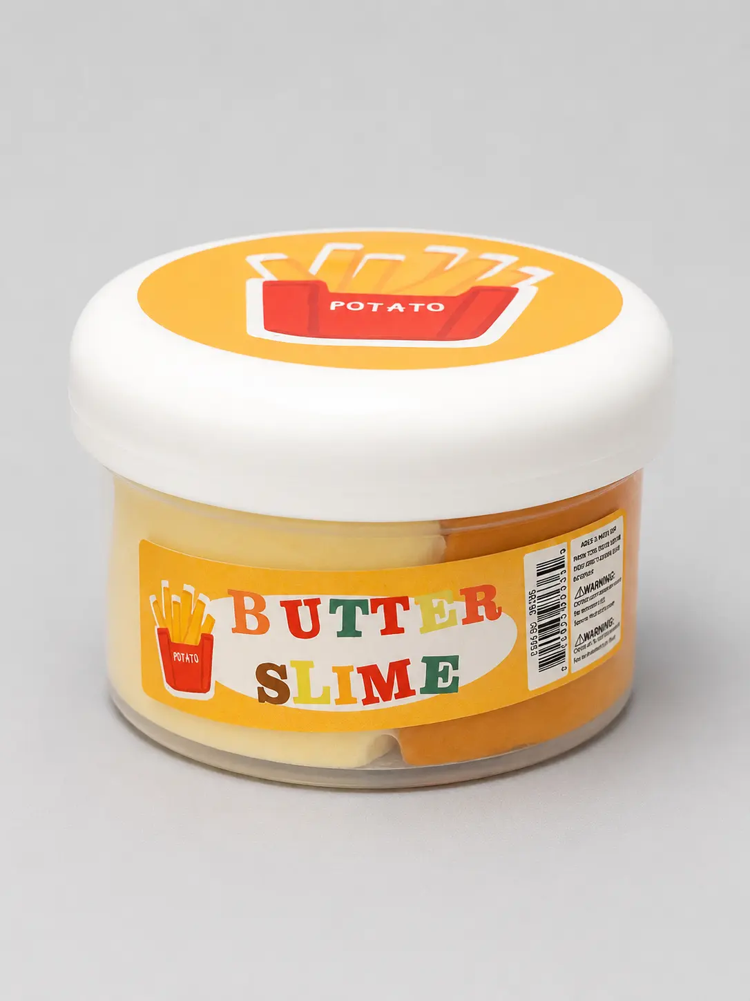 Potato Fries Butter Slime – Soft Stretchy Slime Toy | Soft & Creamy Butter Slime