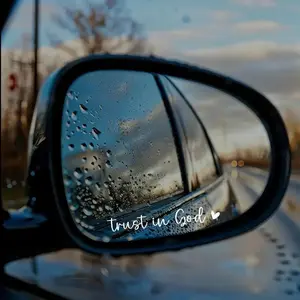 Car Rearview Mirror Sticker, Waterproof Car Rearview Mirror Decal, Car Exterior Decoration Accessories, Rear Side Decal, Car Decorative Sticker, Car Decals