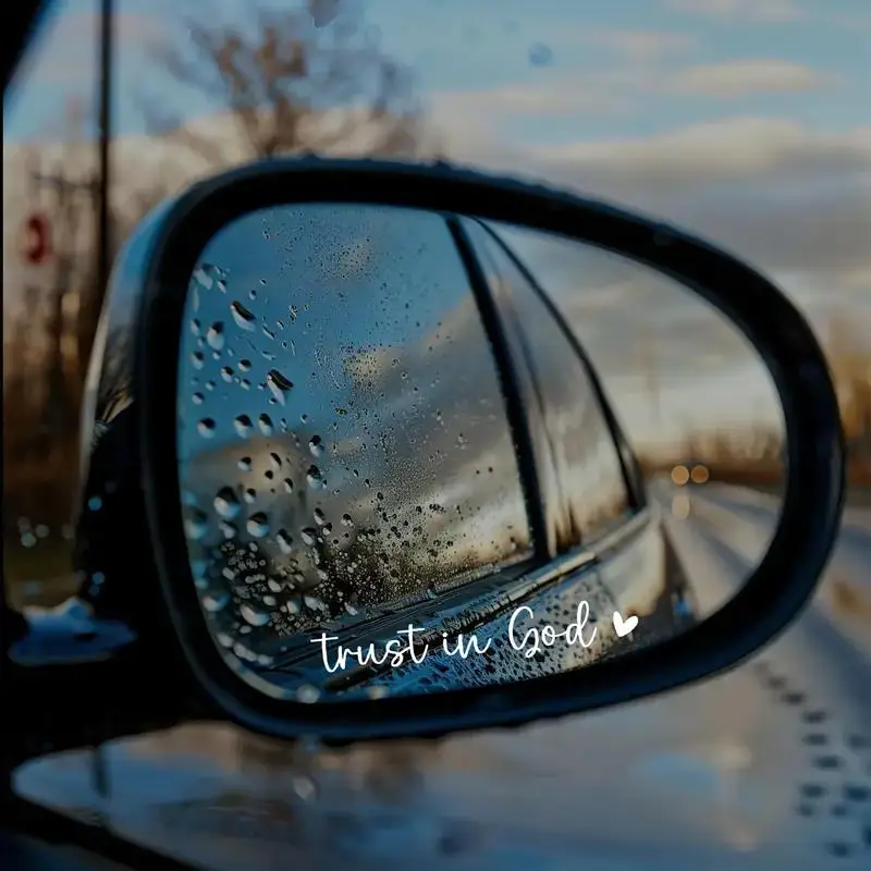 Car Rearview Mirror Sticker, Waterproof Car Rearview Mirror Decal, Car Exterior Decoration Accessories