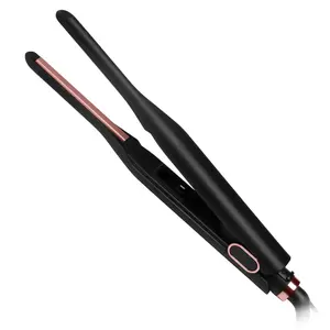 Mini flat iron for short hair 3/10inch, small hair straightener for pixie cuts and beard, ceramic flat iron for women, Mother’s Day gift
