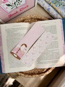 Girl-Focused Bow Bookmark for Reading, Office Stationery Bookmarks for Book Lovers