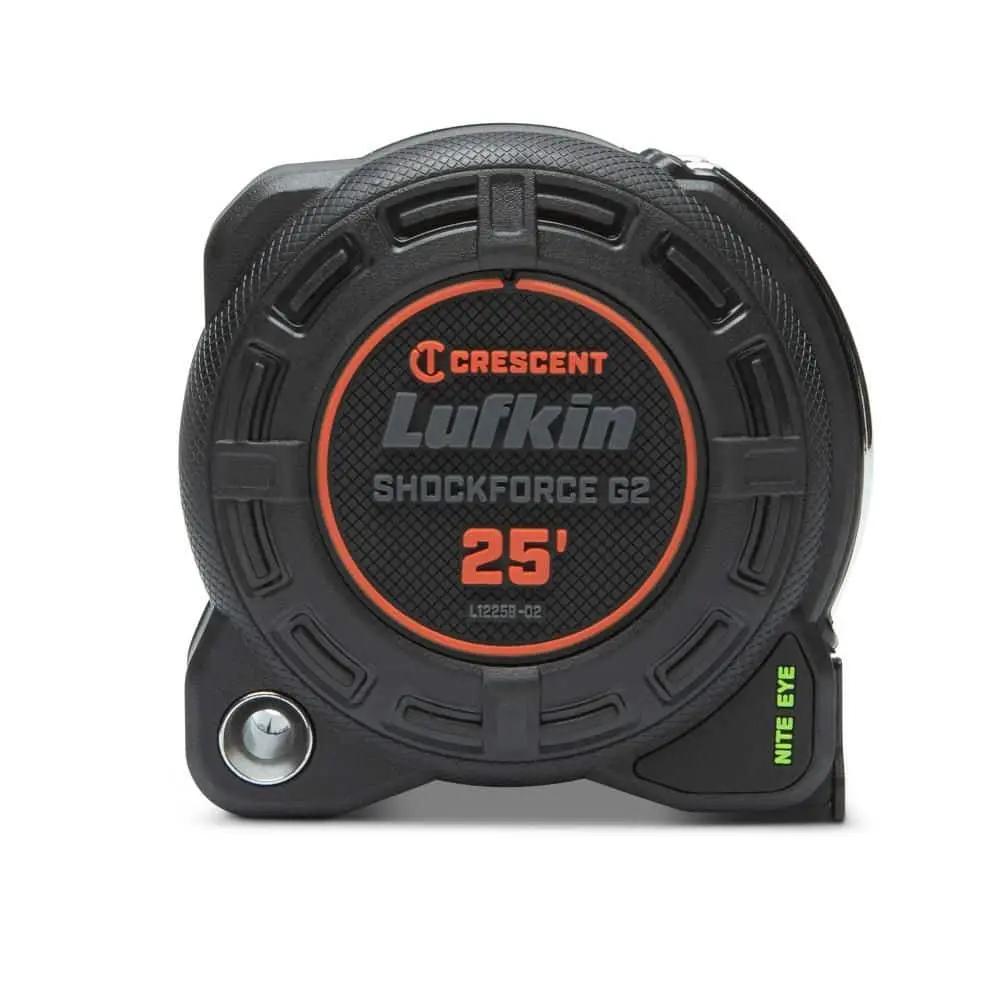 1-1/4 in. x 25 ft. SHOCKFORCE Nite Eye G2 Tape Measure