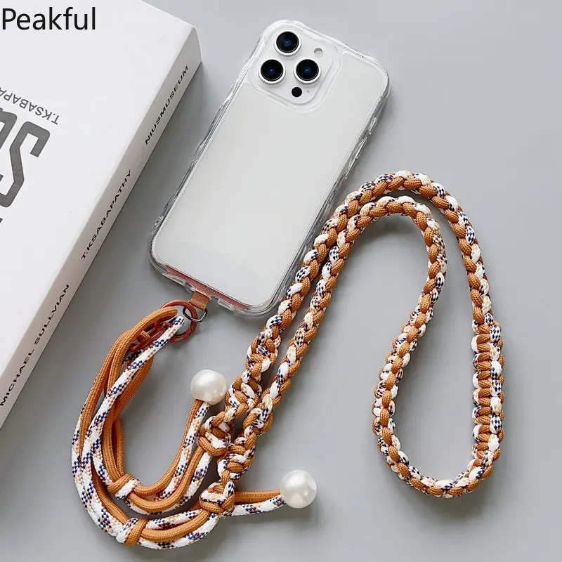 Color twist 4 strands long rope hand-woven key pendant adjustable back color contrast rope core rope keychain Color twist 4 strands long rope hand-woven key pendant adjustable back color contrast rope core rope keychain