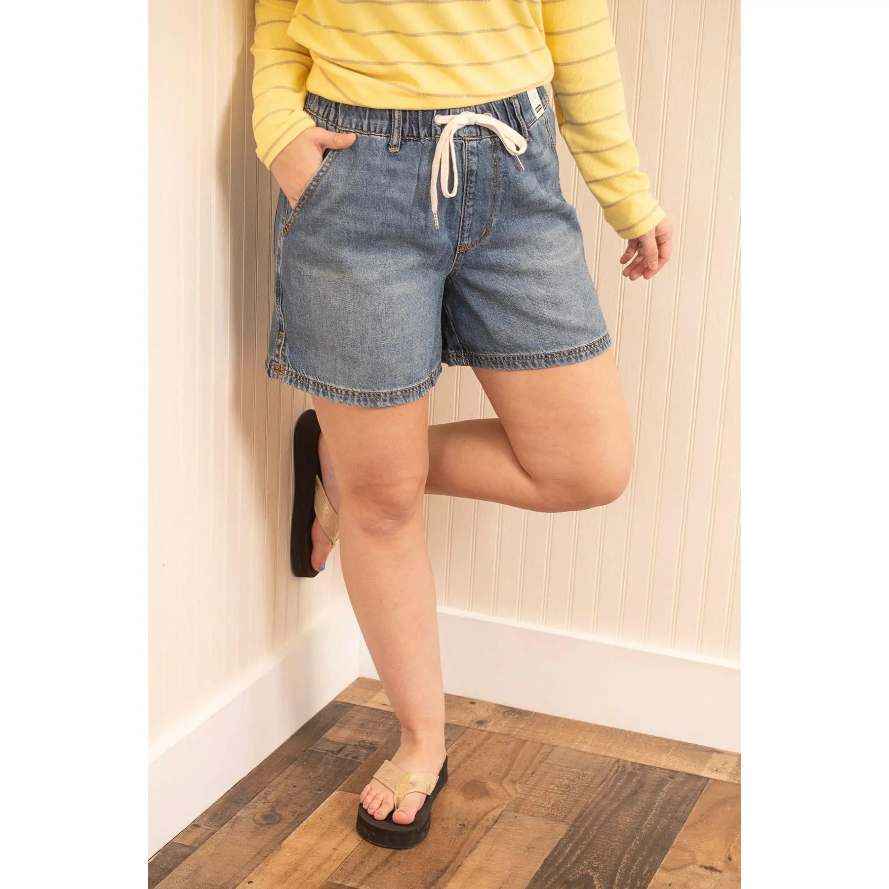 Judy Blue Booked And Busy Baggy Shorts - Medium